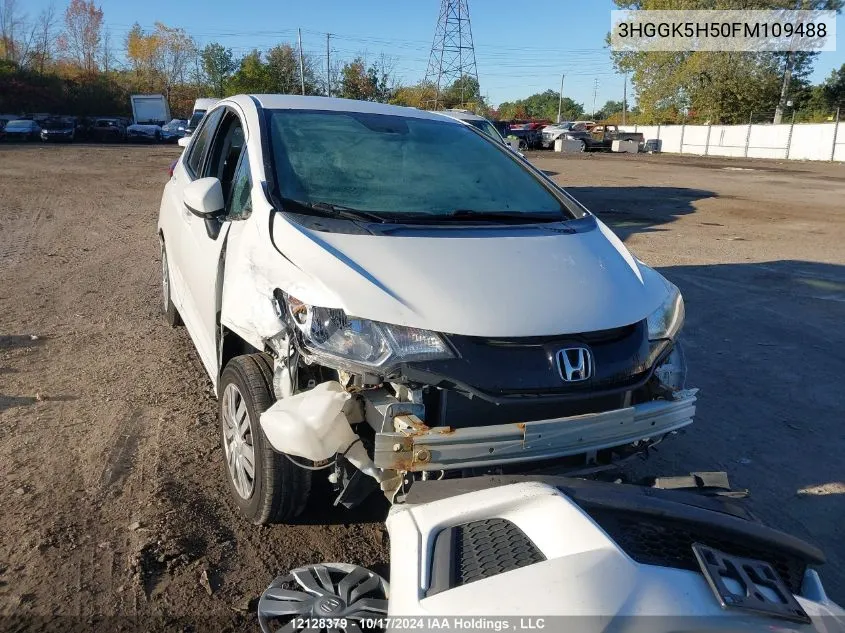 2015 Honda Fit VIN: 3HGGK5H50FM109488 Lot: 12128379