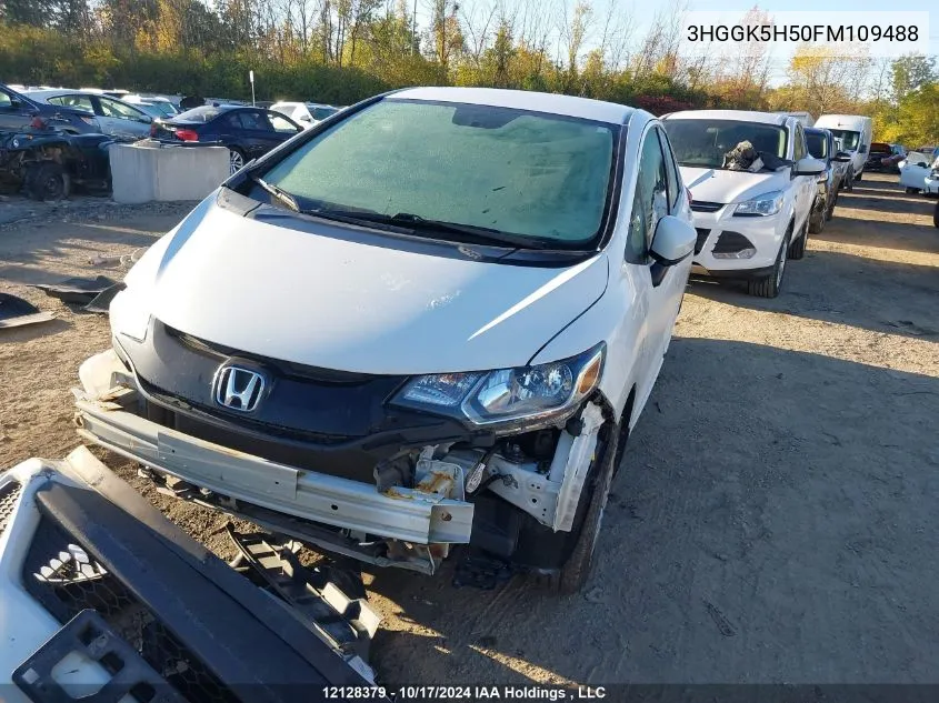 2015 Honda Fit VIN: 3HGGK5H50FM109488 Lot: 12128379