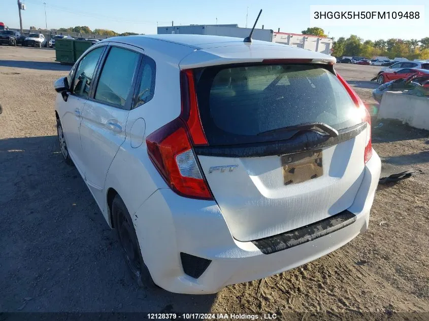 2015 Honda Fit VIN: 3HGGK5H50FM109488 Lot: 12128379