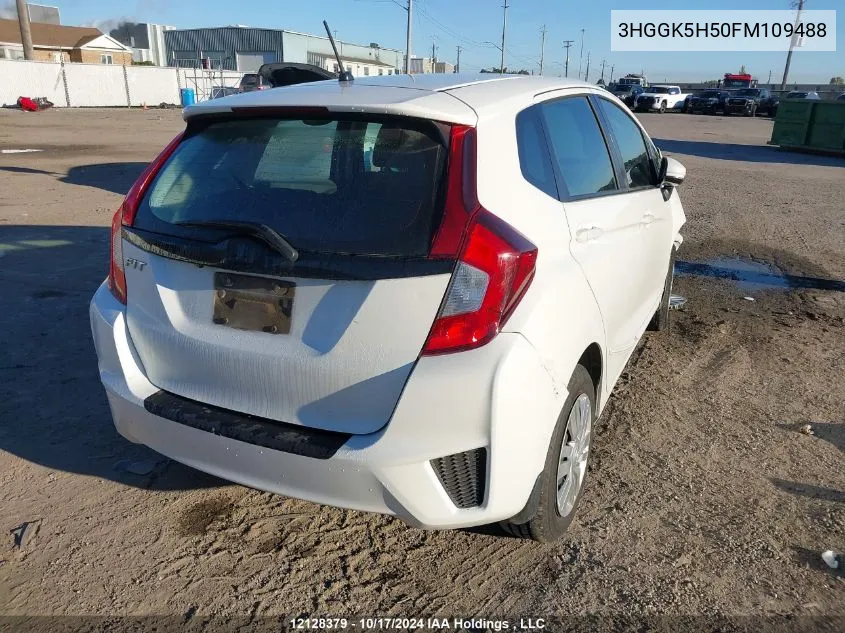 2015 Honda Fit VIN: 3HGGK5H50FM109488 Lot: 12128379