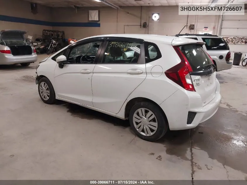 3HGGK5H5XFM726607 2015 Honda Fit Lx