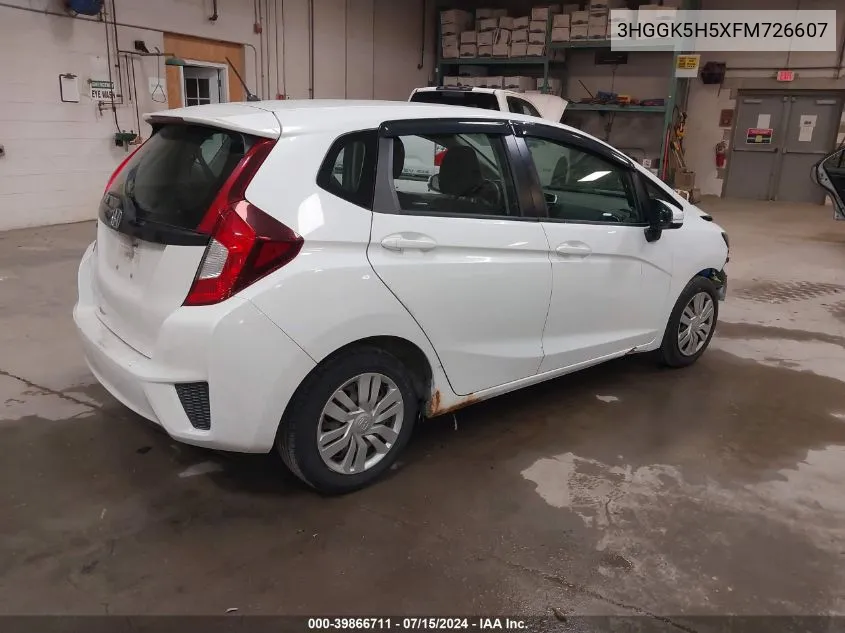 2015 Honda Fit Lx VIN: 3HGGK5H5XFM726607 Lot: 39866711