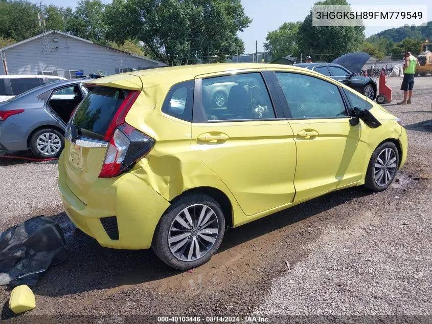 3HGGK5H89FM779549 2015 Honda Fit Ex/Ex-L