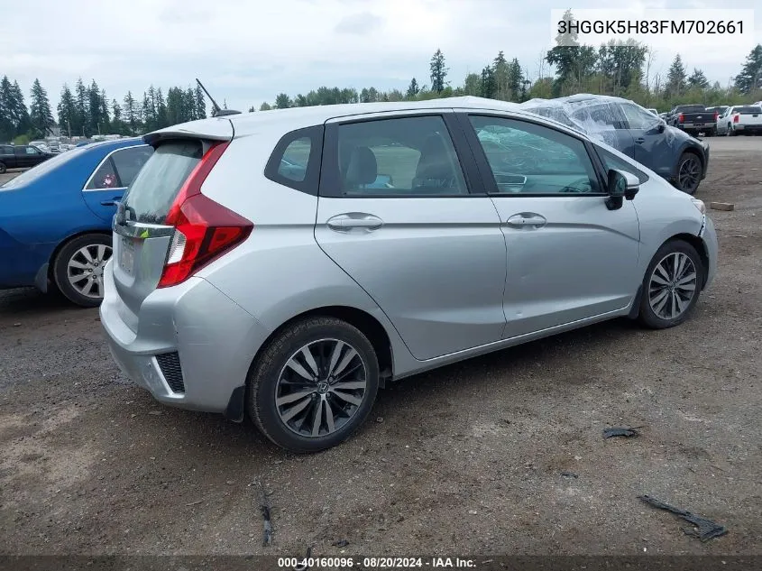 3HGGK5H83FM702661 2015 Honda Fit Ex/Ex-L