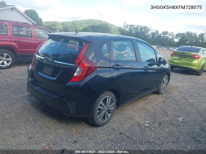 3HGGK5H8XFM728075 2015 Honda Fit Ex/Ex-L