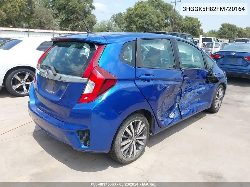 2015 Honda Fit Ex/Ex-L VIN: 3HGGK5H82FM720164 Lot: 40175663