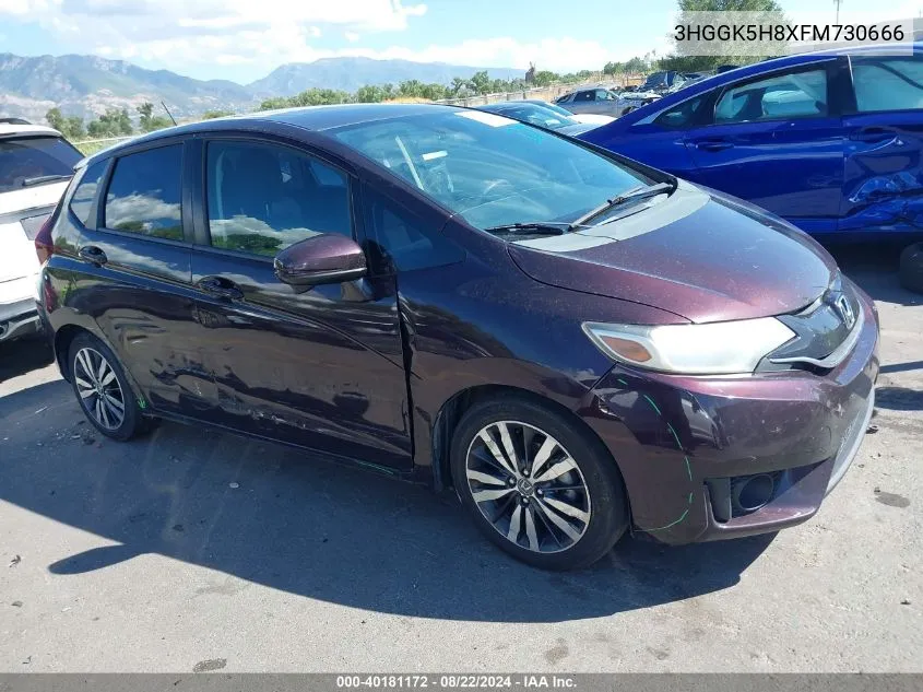 2015 Honda Fit Ex/Ex-L VIN: 3HGGK5H8XFM730666 Lot: 40181172