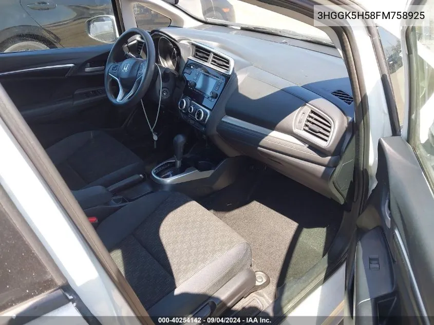 3HGGK5H58FM758925 2015 Honda Fit Lx