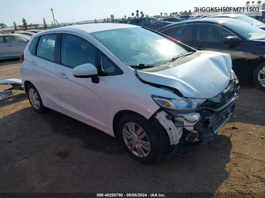 2015 Honda Fit Lx VIN: 3HGGK5H50FM711503 Lot: 40258780