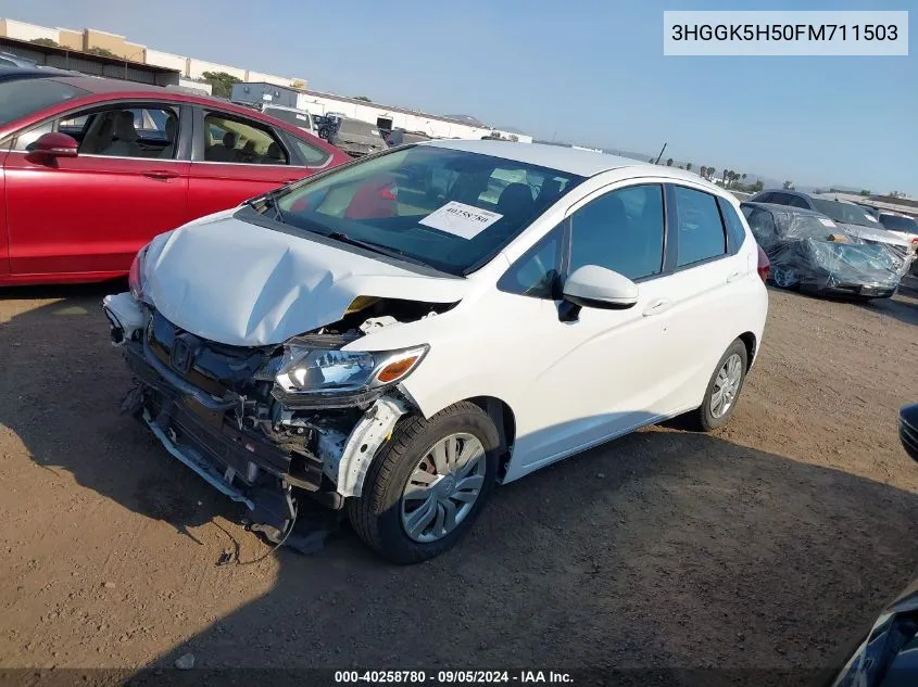 2015 Honda Fit Lx VIN: 3HGGK5H50FM711503 Lot: 40258780