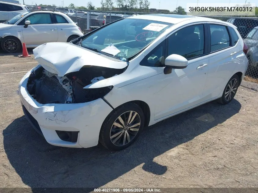 3HGGK5H83FM740312 2015 Honda Fit Ex/Exl