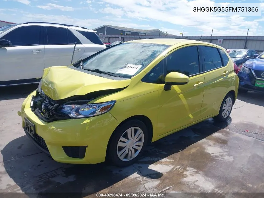 3HGGK5G55FM751366 2015 Honda Fit Lx