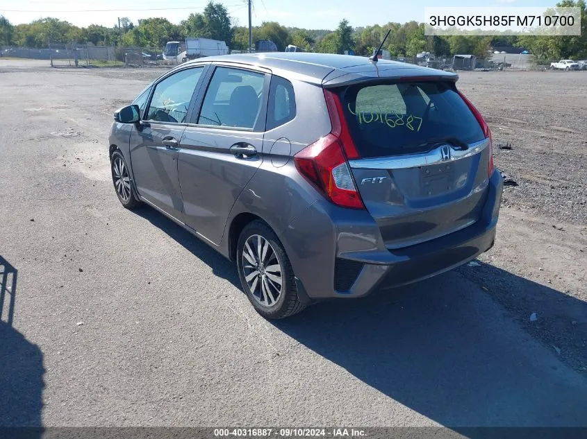 2015 Honda Fit Ex/Ex-L VIN: 3HGGK5H85FM710700 Lot: 40316887