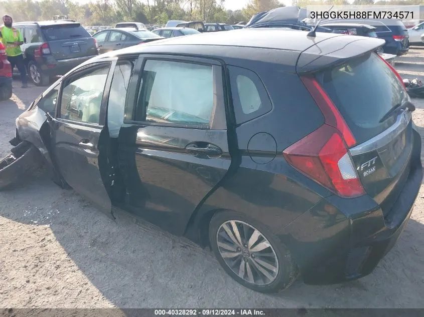 3HGGK5H88FM734571 2015 Honda Fit Ex/Exl