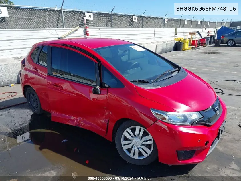 2015 Honda Fit Lx VIN: 3HGGK5G56FM748105 Lot: 40350590