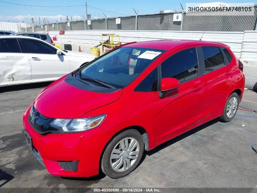 3HGGK5G56FM748105 2015 Honda Fit Lx