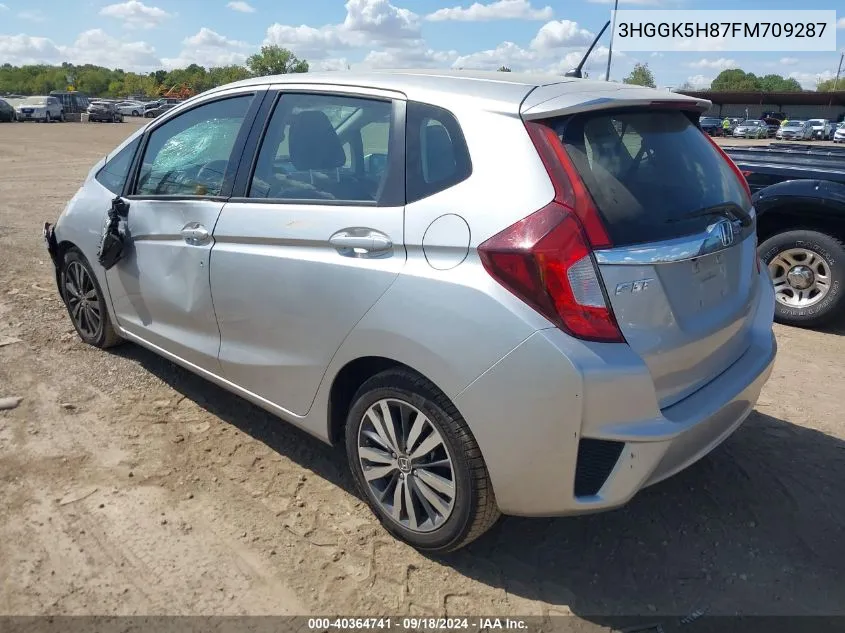 2015 Honda Fit Ex/Ex-L VIN: 3HGGK5H87FM709287 Lot: 40364741