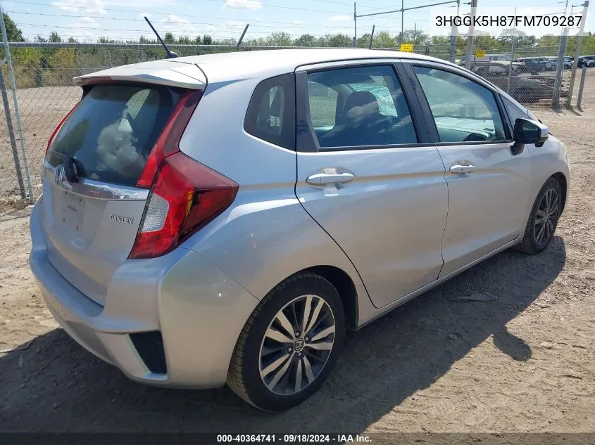 2015 Honda Fit Ex/Ex-L VIN: 3HGGK5H87FM709287 Lot: 40364741