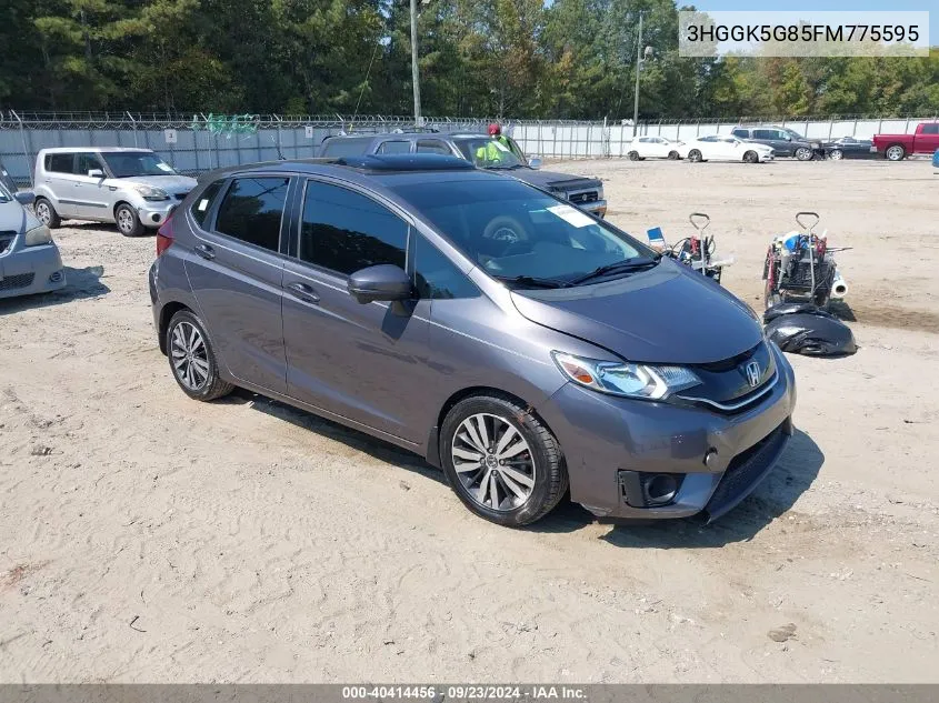 2015 Honda Fit Ex VIN: 3HGGK5G85FM775595 Lot: 40414456