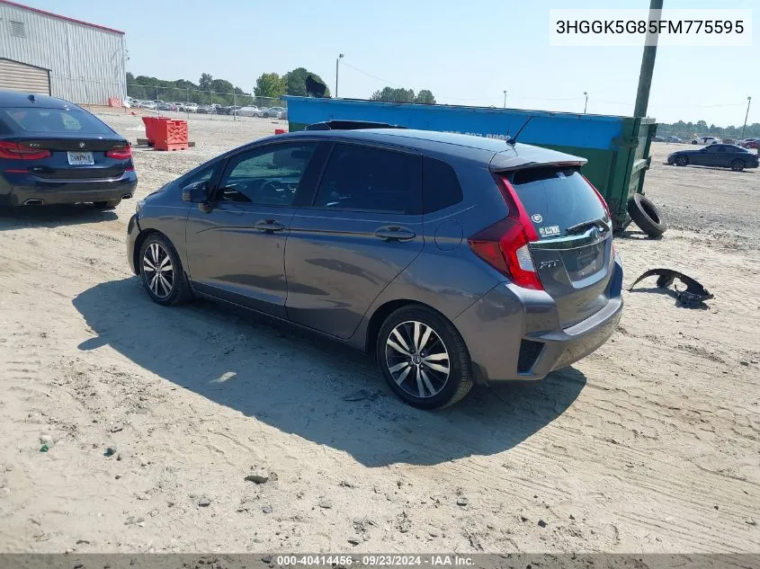 2015 Honda Fit Ex VIN: 3HGGK5G85FM775595 Lot: 40414456