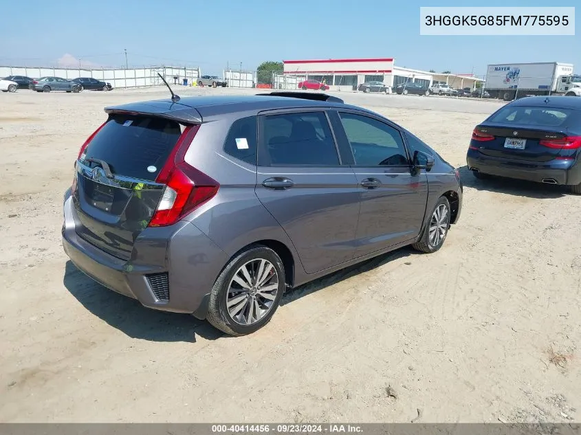 2015 Honda Fit Ex VIN: 3HGGK5G85FM775595 Lot: 40414456