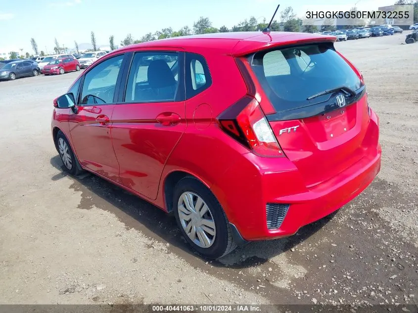 2015 Honda Fit Lx VIN: 3HGGK5G50FM732255 Lot: 40441063