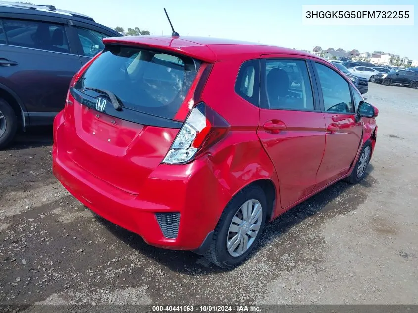 2015 Honda Fit Lx VIN: 3HGGK5G50FM732255 Lot: 40441063