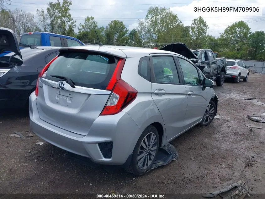 2015 Honda Fit Ex/Ex-L VIN: 3HGGK5H89FM709906 Lot: 40459314