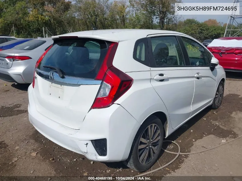 2015 Honda Fit Ex/Ex-L VIN: 3HGGK5H89FM724695 Lot: 40468195