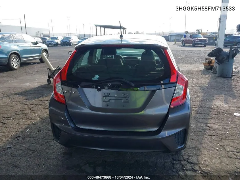 2015 Honda Fit Lx VIN: 3HGGK5H58FM713533 Lot: 40473868