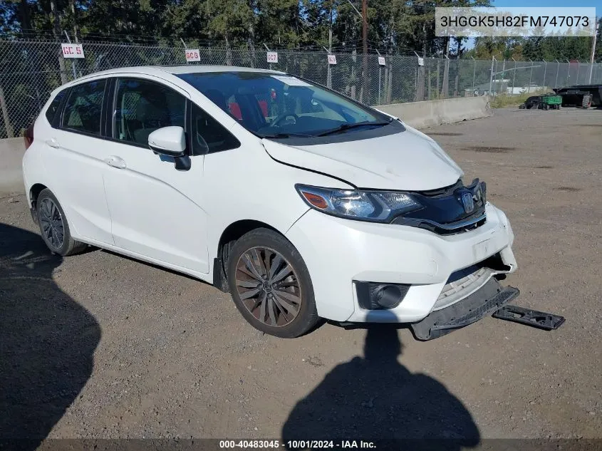 2015 Honda Fit Ex/Exl VIN: 3HGGK5H82FM747073 Lot: 40483045