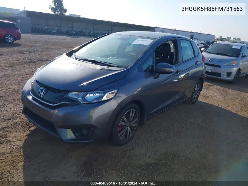 2015 Honda Fit Ex/Exl VIN: 3HGGK5H85FM731563 Lot: 40489516