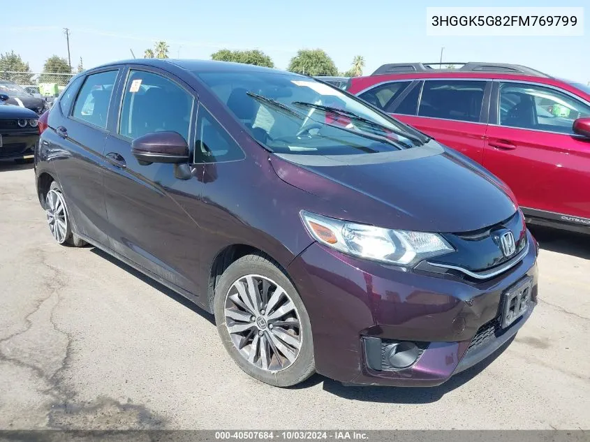 2015 Honda Fit Ex VIN: 3HGGK5G82FM769799 Lot: 40507684