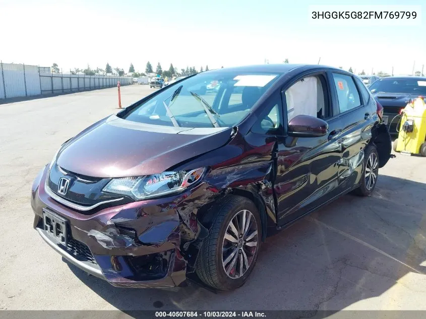 2015 Honda Fit Ex VIN: 3HGGK5G82FM769799 Lot: 40507684