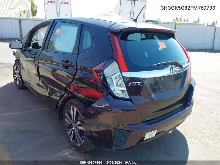 2015 Honda Fit Ex VIN: 3HGGK5G82FM769799 Lot: 40507684