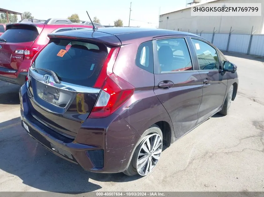 2015 Honda Fit Ex VIN: 3HGGK5G82FM769799 Lot: 40507684