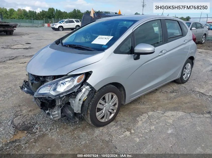 3HGGK5H57FM768250 2015 Honda Fit Lx