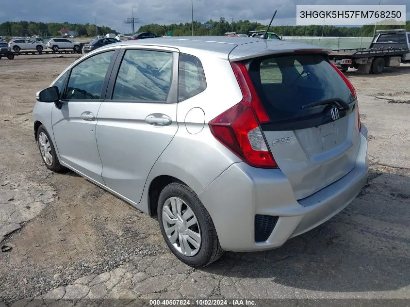 3HGGK5H57FM768250 2015 Honda Fit Lx