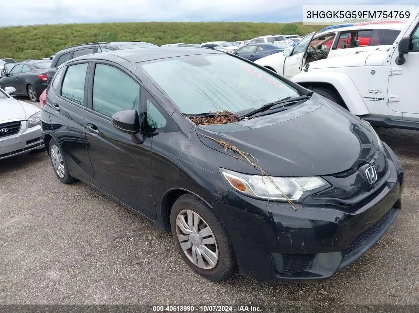 2015 Honda Fit Lx VIN: 3HGGK5G59FM754769 Lot: 40513990