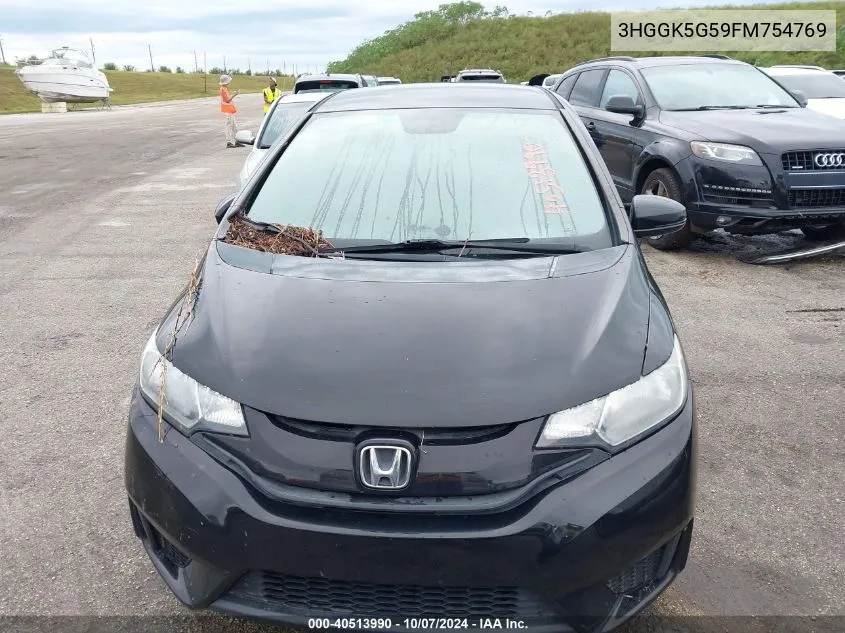 2015 Honda Fit Lx VIN: 3HGGK5G59FM754769 Lot: 40513990