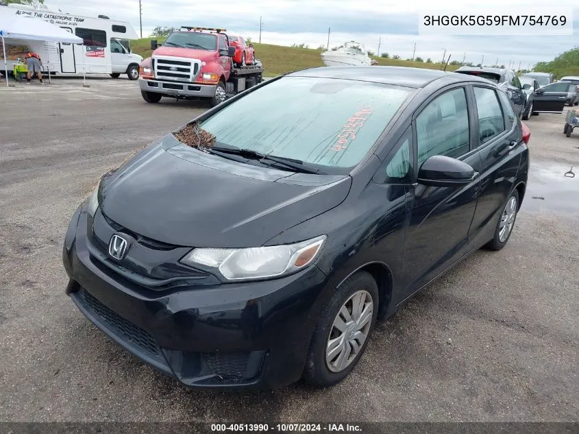 2015 Honda Fit Lx VIN: 3HGGK5G59FM754769 Lot: 40513990