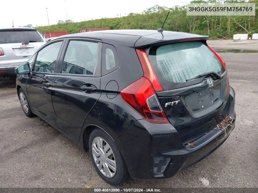 2015 Honda Fit Lx VIN: 3HGGK5G59FM754769 Lot: 40513990