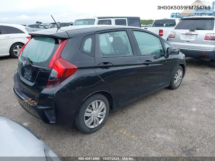 2015 Honda Fit Lx VIN: 3HGGK5G59FM754769 Lot: 40513990