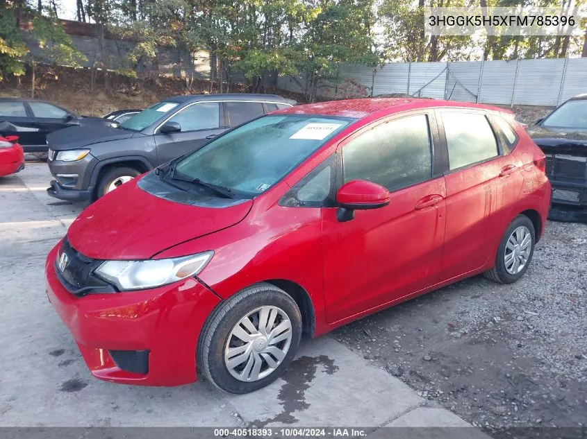 2015 Honda Fit Lx VIN: 3HGGK5H5XFM785396 Lot: 40518393