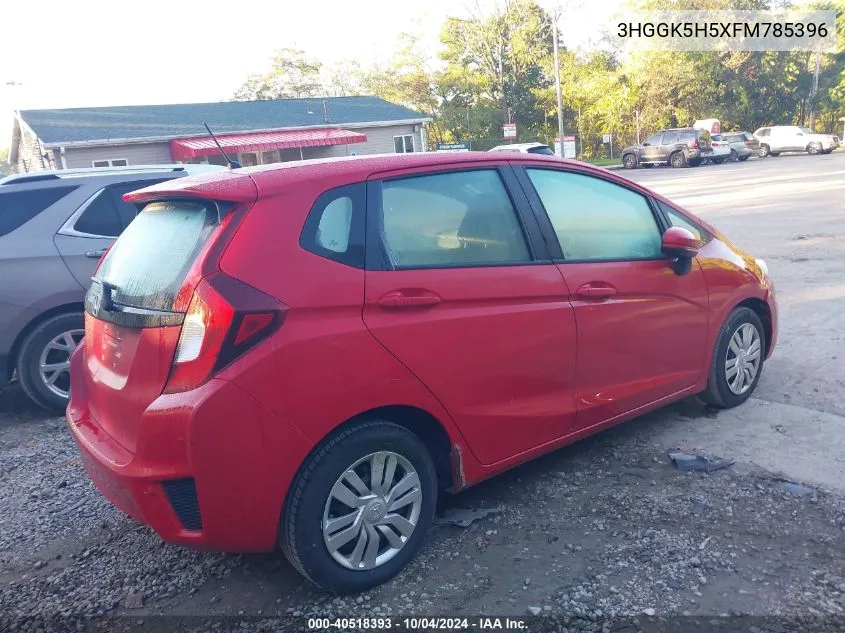 2015 Honda Fit Lx VIN: 3HGGK5H5XFM785396 Lot: 40518393