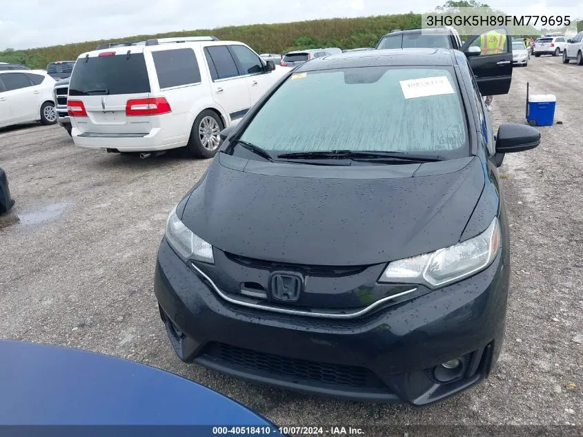 2015 Honda Fit Ex/Exl VIN: 3HGGK5H89FM779695 Lot: 40518410