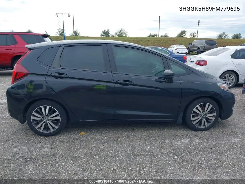 2015 Honda Fit Ex/Exl VIN: 3HGGK5H89FM779695 Lot: 40518410