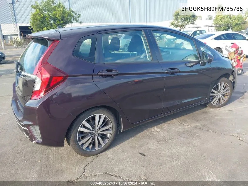 2015 Honda Fit Ex/Ex-L VIN: 3HGGK5H89FM785786 Lot: 40525243