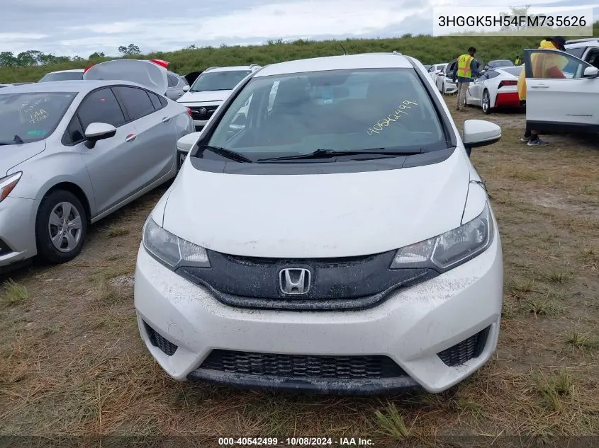 2015 Honda Fit Lx VIN: 3HGGK5H54FM735626 Lot: 40542499