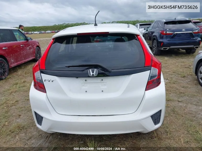 2015 Honda Fit Lx VIN: 3HGGK5H54FM735626 Lot: 40542499